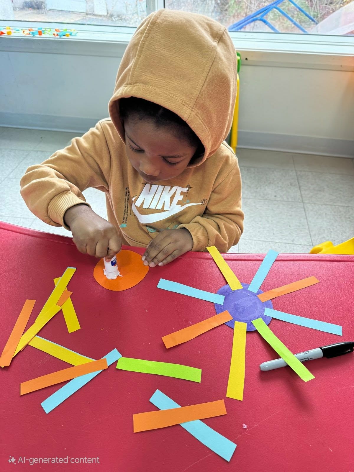 Activité manuelle à la Garderie Rafiki