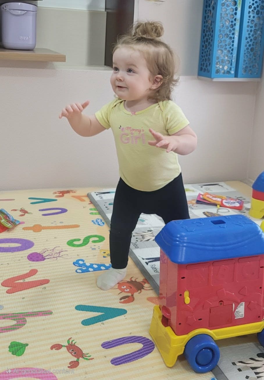 Tout-petit jouant à la garderie