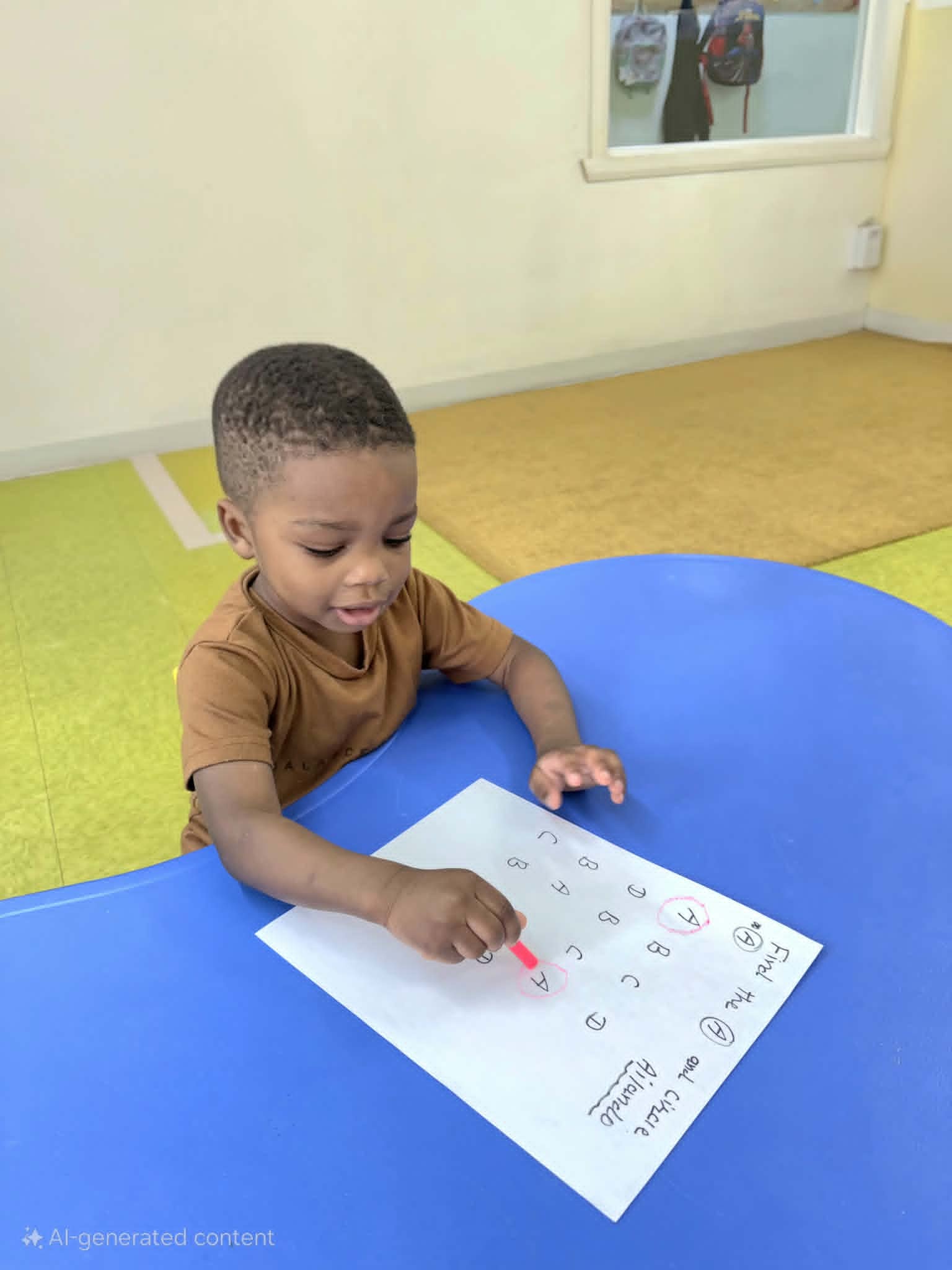 Apprentissage des lettres à la Garderie Rafiki